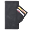 Vintage Series Samsung Galaxy M12 Wallet Case with Card Holder - Black
