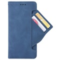 Vintage Series Samsung Galaxy M12 Wallet Case with Card Holder - Blue