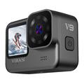 Viran V9 4K 60FPS Dual Screen Action Camera - Black