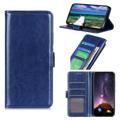 Vivo X80 Pro Wallet Case with Magnetic Closure - Blue