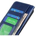 Vivo X80 Pro Wallet Case with Magnetic Closure - Blue
