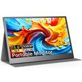 W156U2 15.6" Full HD Portable Monitor with Detachable Leather Cover - Black