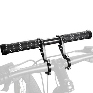 WEST BIKING Cycling Carbon Fiber Bicycle Handlebar Extender Double Clamp Bracket for Bike Light GPS Computer