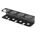 Wall-Mounted 4-Slot Can Organizer - Black