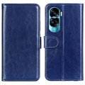 Honor 90 Lite/X50i Wallet Case with Magnetic Closure - Blue
