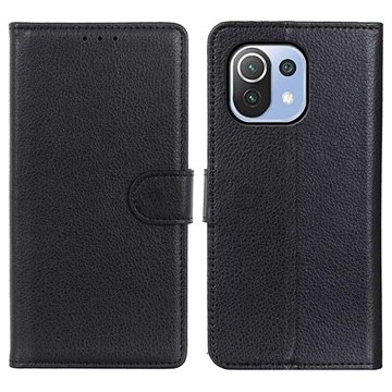 Xiaomi Mi 11 Lite 5G Wallet Case with Magnetic Closure - Black