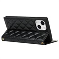 iPhone 13 Wallet Case with Makeup Mirror - Black