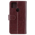 Google Pixel 5 Wallet Case with Magnetic Closure - Brown