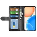 Honor X8 Wallet Case with Magnetic Closure - Black