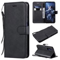 Huawei Nova 5T, Honor 20/20S Wallet Case with Magnetic Closure - Black