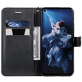 Huawei Nova 5T, Honor 20/20S Wallet Case with Magnetic Closure - Black