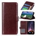 Nokia X10/X20 Wallet Case with Magnetic Closure - Brown