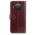 Nokia X10/X20 Wallet Case with Magnetic Closure - Brown