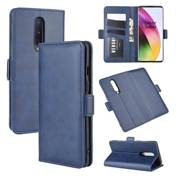 OnePlus 8 Wallet Case with Magnetic Closure - Blue