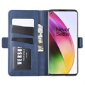 OnePlus 8 Wallet Case with Magnetic Closure - Blue