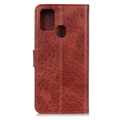 OnePlus Nord N10 5G Wallet Case with Magnetic Closure - Brown