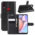 Samsung Galaxy A10s Wallet Case with Magnetic Closure - Black