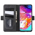 Samsung Galaxy A20s Wallet Case with Magnetic Closure - Black