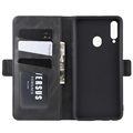 Samsung Galaxy A20s Wallet Case with Magnetic Closure - Black