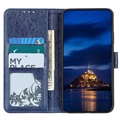 Samsung Galaxy A21s Wallet Case with Magnetic Closure - Blue