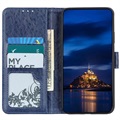 Samsung Galaxy A41 Wallet Case with Magnetic Closure - Blue