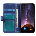 Samsung Galaxy A72 5G Wallet Case with Magnetic Closure - Blue