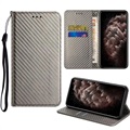 Samsung Galaxy S22 5G Wallet Case - Carbon Fiber - Grey