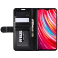 Xiaomi Redmi Note 8 Pro Wallet Case with Magnetic Closure - Black