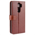 Xiaomi Redmi Note 8 Pro Wallet Case with Magnetic Closure - Brown