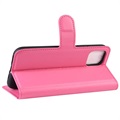 iPhone 11 Wallet Case with Magnetic Closure - Hot Pink