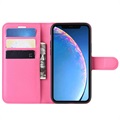 iPhone 11 Wallet Case with Magnetic Closure - Hot Pink