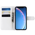 iPhone 11 Wallet Case with Magnetic Closure - White