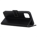 iPhone 12/12 Pro Wallet Case with Magnetic Closure - Black