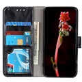 iPhone 12/12 Pro Wallet Case with Magnetic Closure - Black