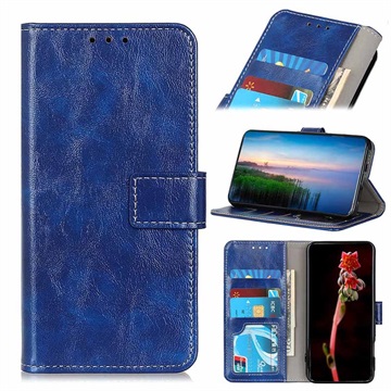 iPhone 12/12 Pro Wallet Case with Magnetic Closure - Blue