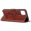 iPhone 12/12 Pro Wallet Case with Magnetic Closure - Brown