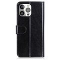 iPhone 13 Pro Wallet Case with Stand Feature - Black