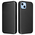 iPhone 14 Wallet Case - Carbon Fiber - Black