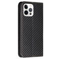 iPhone 14 Pro Wallet Case - Carbon Fiber - Black