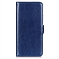 iPhone 15 Pro Wallet Case with Magnetic Closure - Blue
