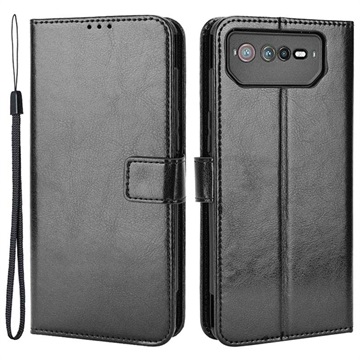 Asus ROG Phone 6/6 Pro Wallet Case with Magnetic Closure - Black