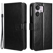 Xiaomi Redmi 13C 5G/Poco M6 Wallet Case with Magnetic Closure - Black