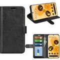 Google Pixel 7 Wallet Case with Magnetic Closure - Black