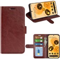 Google Pixel 7 Wallet Case with Magnetic Closure - Brown