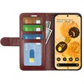 Google Pixel 7 Wallet Case with Magnetic Closure - Brown