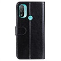 Motorola Moto E20/E30/E40 Wallet Case with Magnetic Closure