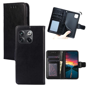 OnePlus 10T Wallet Case with Magnetic Closure - Black