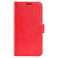 Samsung Galaxy M13 Wallet Case with Magnetic Closure - Red