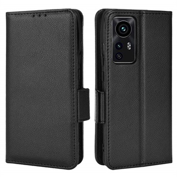 Xiaomi 12/12X Wallet Case with Magnetic Closure - Black