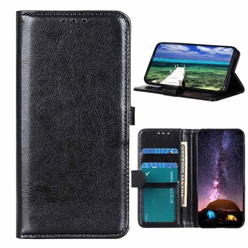 Xiaomi Redmi 10C Wallet Case with Magnetic Closure - Black